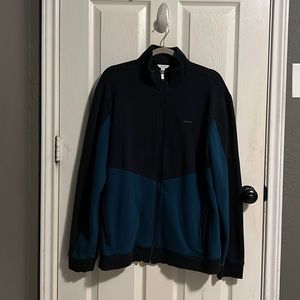 Calvin Klein Blue And Dark Navy Blue Zip Up Fleece XL